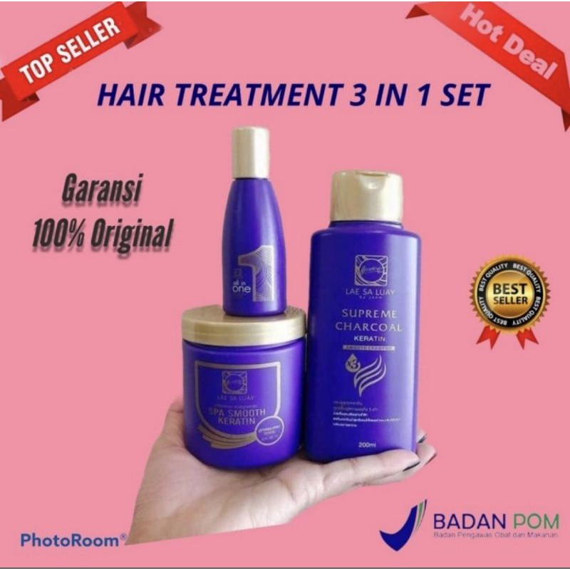 BPOM PERAWATAN RAMBUT KECANTIKAN LAE SA LUAY SPA KERATIN MASKER SHAMPOO