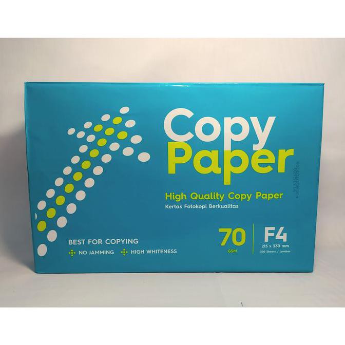 

Copy Paper A4 n F4 70 gram / Kertas Print / Kertas Fotokopi 1 RIM - F4