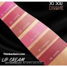 ✦SINAR✦ Xi Xiu ( Xixiu ) Lip Cream Divine Light Pigmented Matte ( Lipcream ) 4g