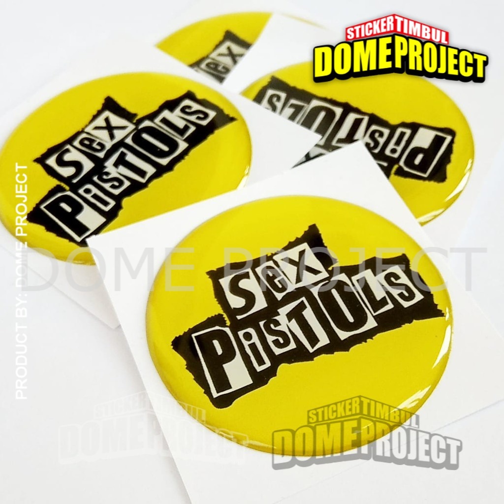 STIKER MOTOR SE'X PISTOL STIKER EMBLEM LENTUR AKSESORIS SEPEDA MOTOR