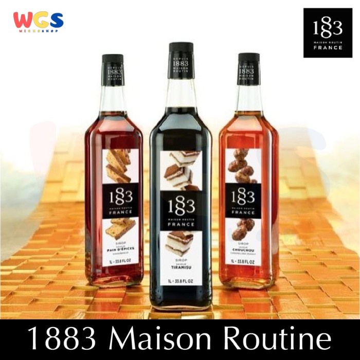 Syrup 1883 Maison Routine Coffee Classic Flavored 33.8 fl oz 1ltr