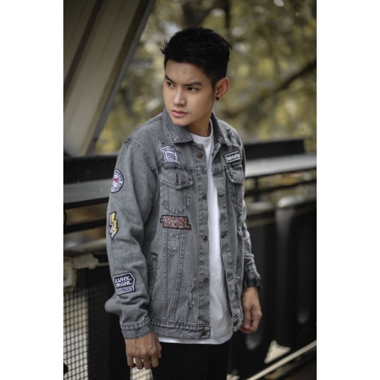 JAKET JEANS PRIA PRINTING JAKET LEVIS PRIA PRINTING JAKET LEVIS BIO BLITZ JAKETJEANS BIRU TELOR ASIN