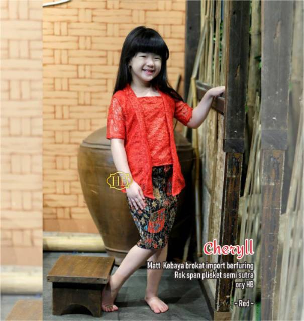 CHERYLL RnB Brukat anak || set kebaya batik anak best seller!!