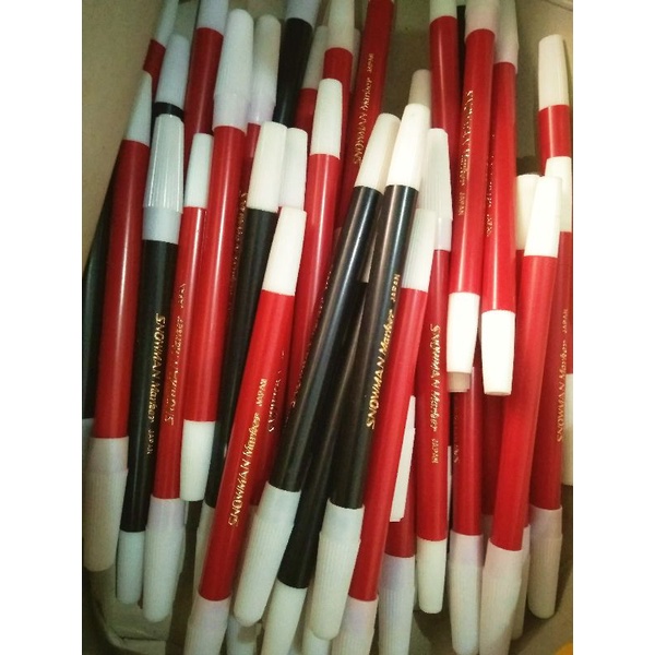 

spidol snowman kecil harga perbiji hitam merah