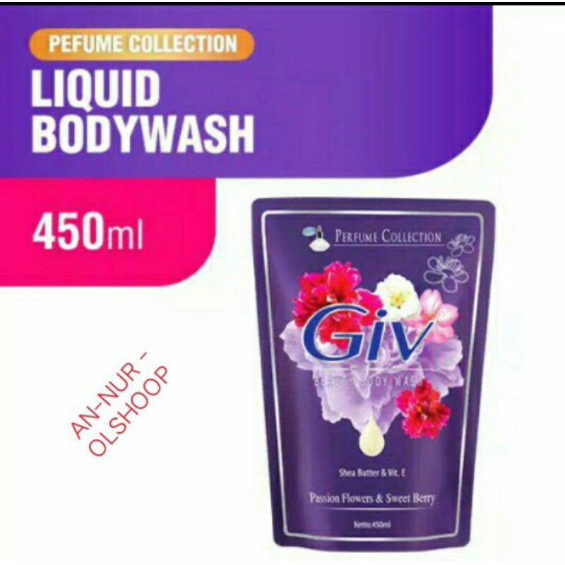 Sabun mandi cair GIV  UNGU body wash 450ml