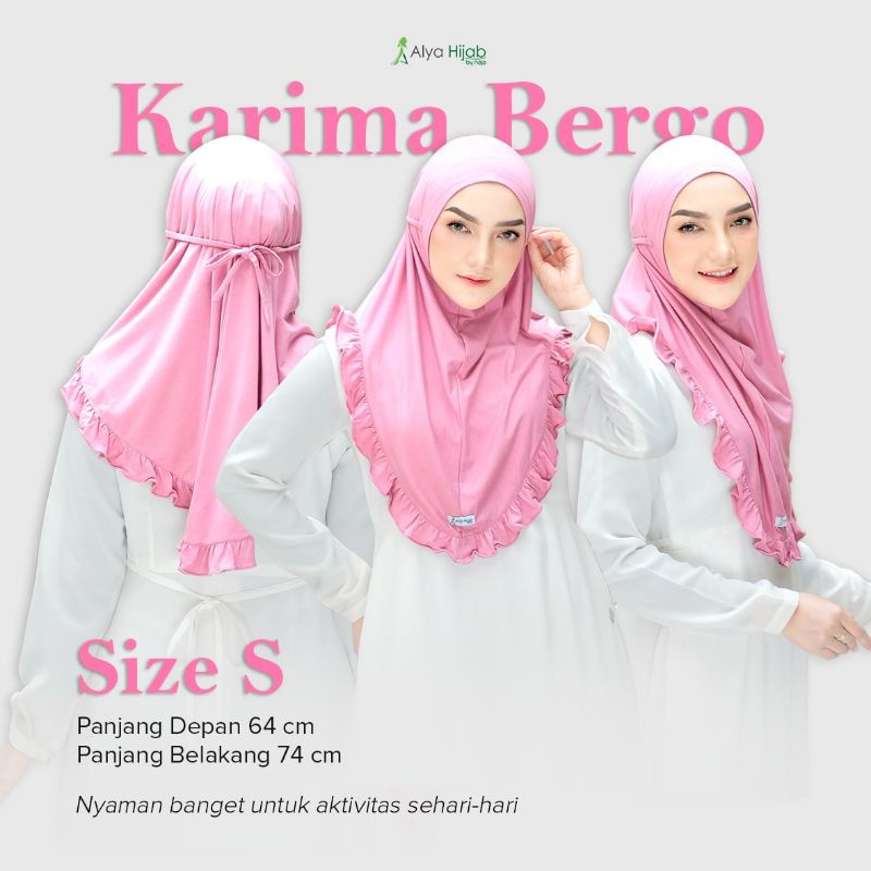 Alya hijab by naja Karima bergo instan premium kekinian terlaris-1