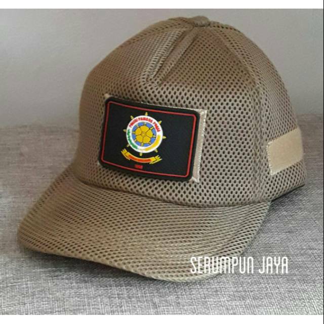 TOPI SATPOL PP - TOPI SATPOL PP VELCRO JARING DOUBLE MESH