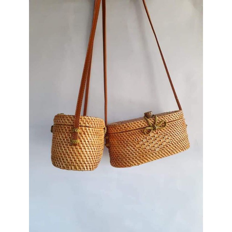 Tas Etnik Anyaman Rotan khas Lombok