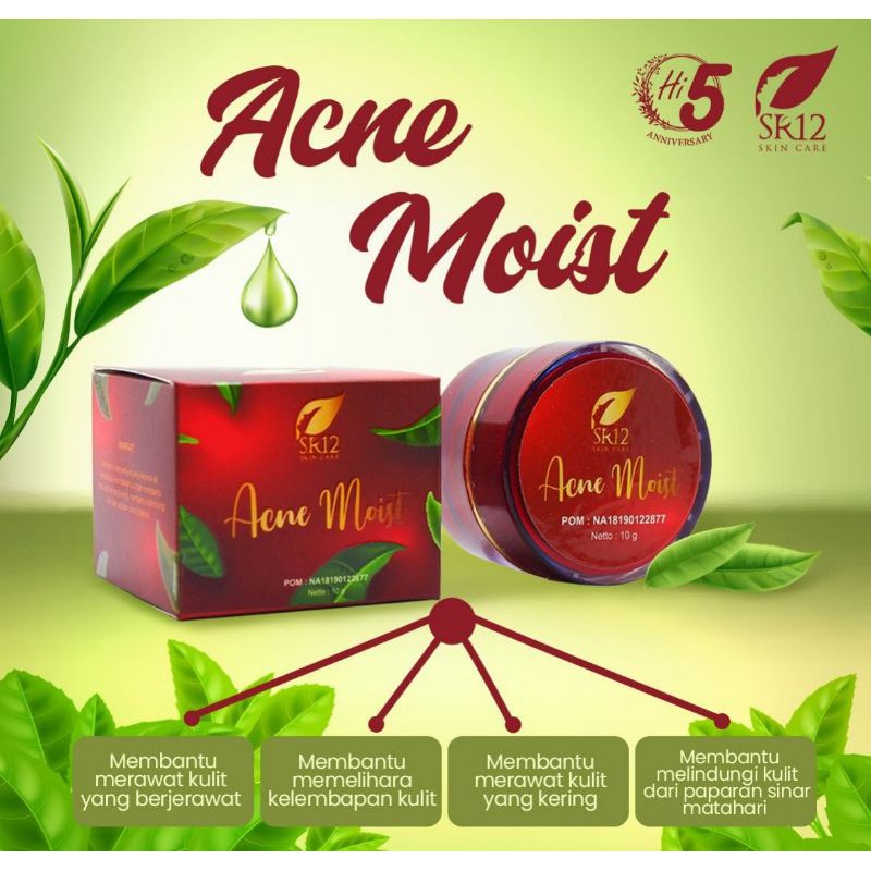 Acne Moist SR12 Skincare Bpom Acne Perawatan Wajah Kecantikan Kulit Jerawat Original