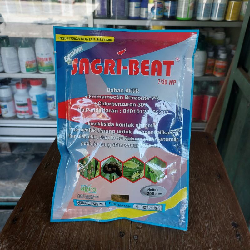 INSEKTISIDA SAGRI-BEAT 7/30 WP 200 GR PENGENDALI ULAT