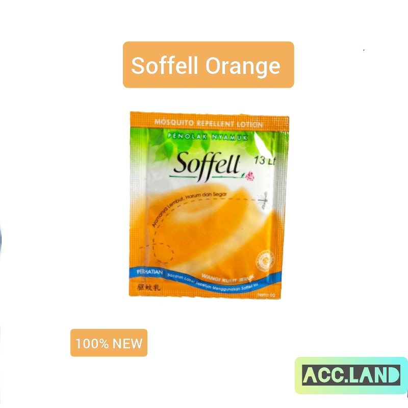 Soffell Orange / Sofel / Sofell / Soffell Lotion Anti Nyamuk Sachet