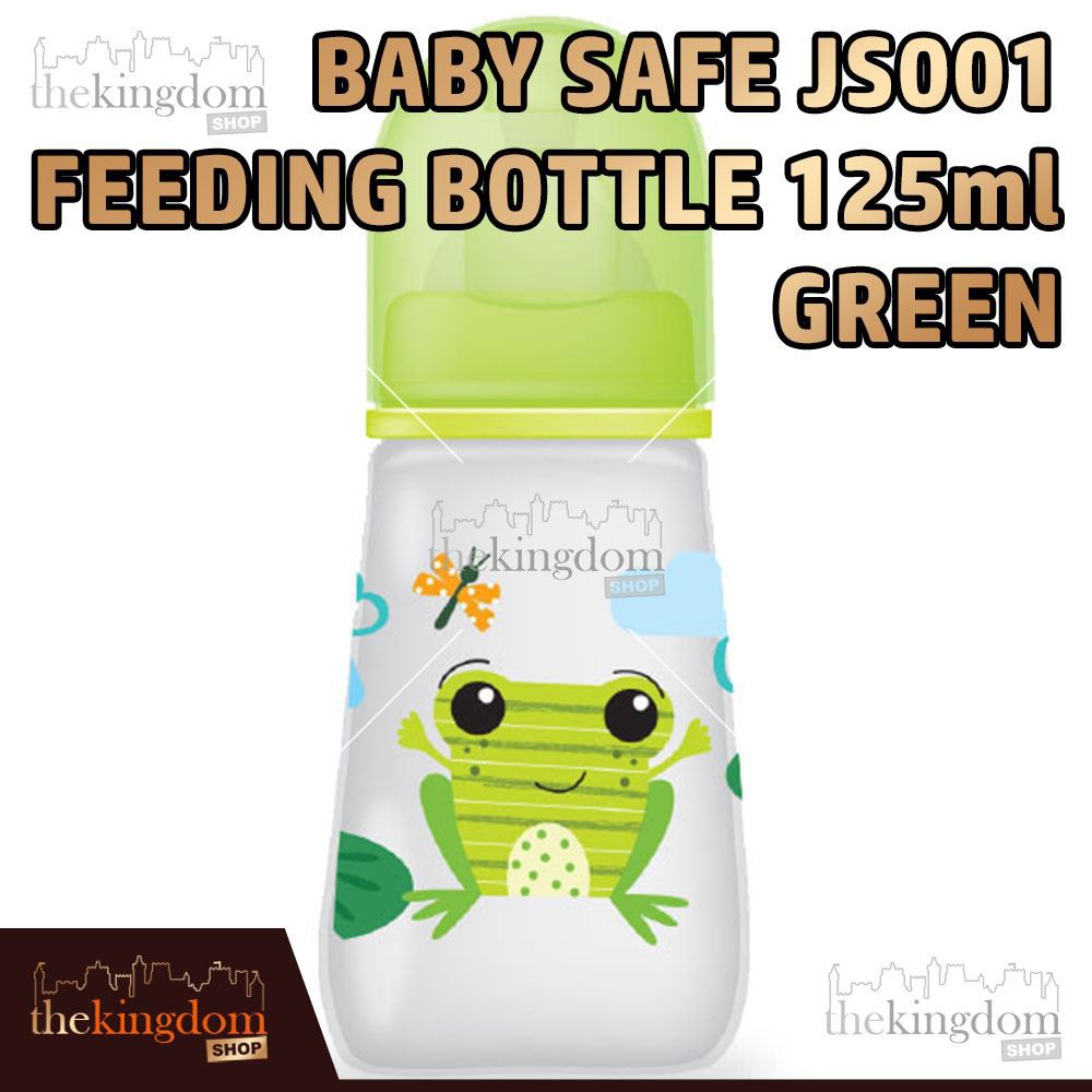 BabySafe JS 001 Botol Susu Anak Bayi 125ml Hijau Kodok Frog