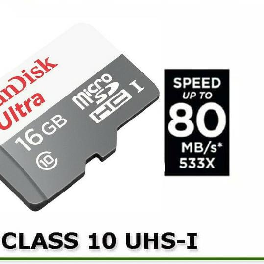 ➼ Memorycard memory card microSD mmc kartu memori hp sandisk 16 Gb 16gb ♞