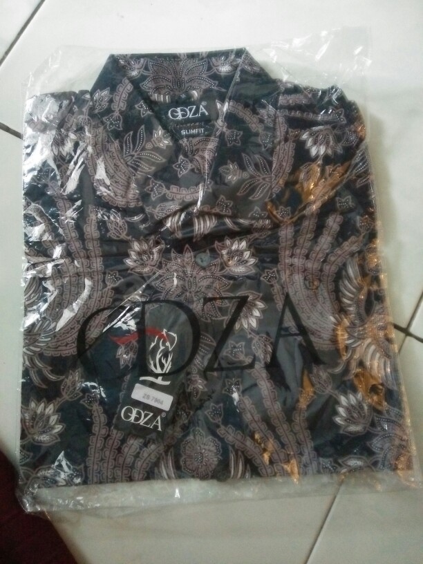 Odza Classic Kemeja Batik Muslim Pria Modis Lengan Pendek Premium Quality Datuserasan