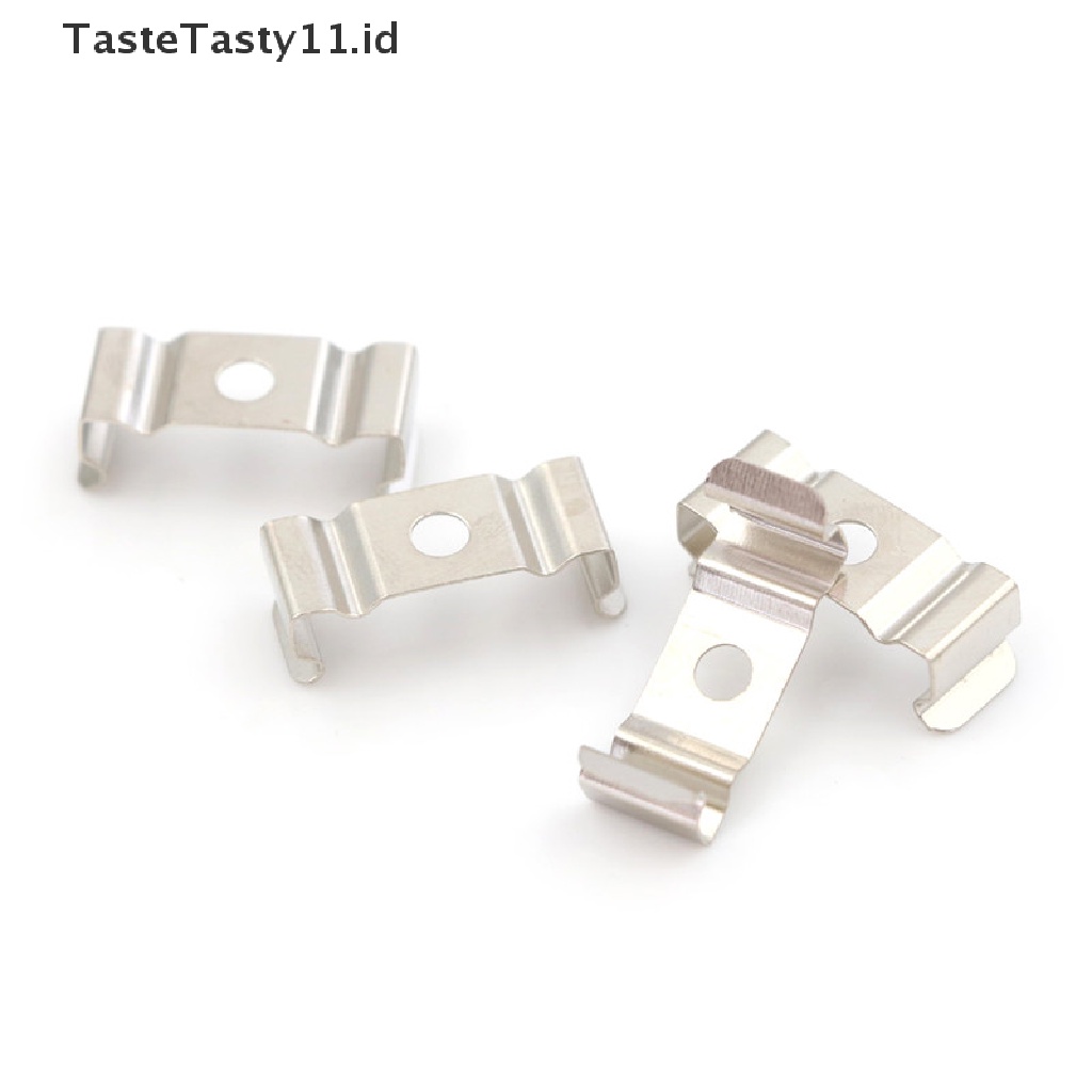 (TasteTasty) 4pcs Klip Holder Lampu T5 Warna Silver