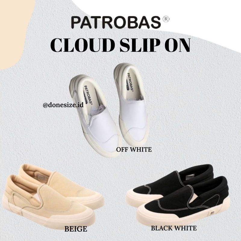 Sepatu Patrobas Cloud Slip On Original | Sepatu Patrobass | Sepatu Slip On | Patrobas Original
