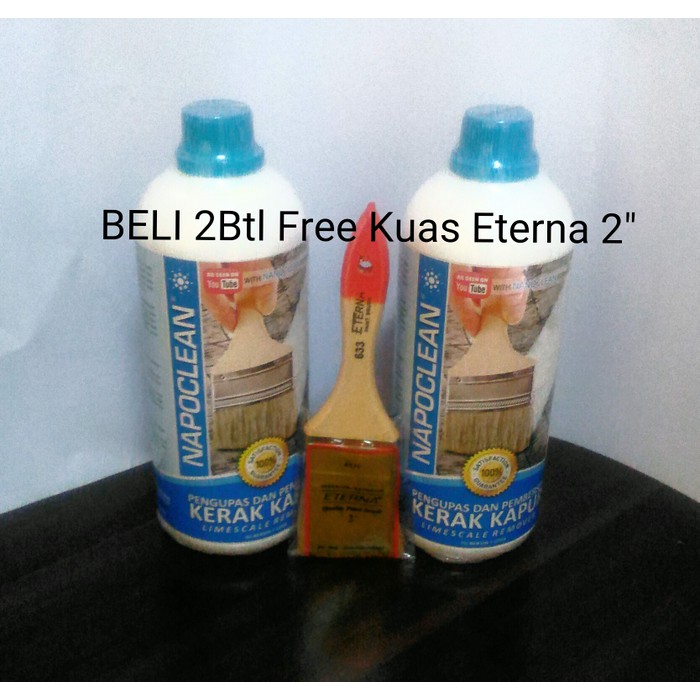 napoclean limescale remover(pembersih keramik-kaca-closed tanpa HCL dan hanya dikuas)