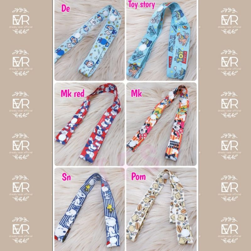 tali masker kancing sanrio