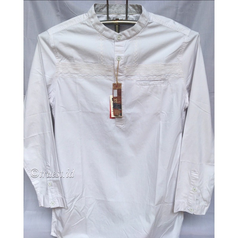 Kemeja Koko Putih Cardinal Lengan Panjang