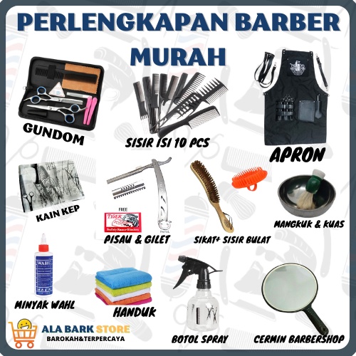 Alat cukur rambut Paket HEMAT Peralatan Usaha Cukur Rambut Barbershop Mesin WAHL Original