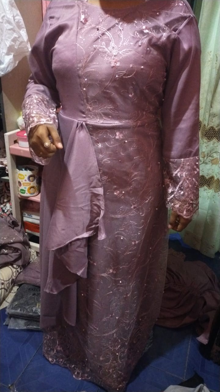 [model Baru] Gamis Eisah/ Duyung/ S-m , L, Xl, Xxl/ Gamis Brukat Premium/ Seragam/ Pesta / Wisuda