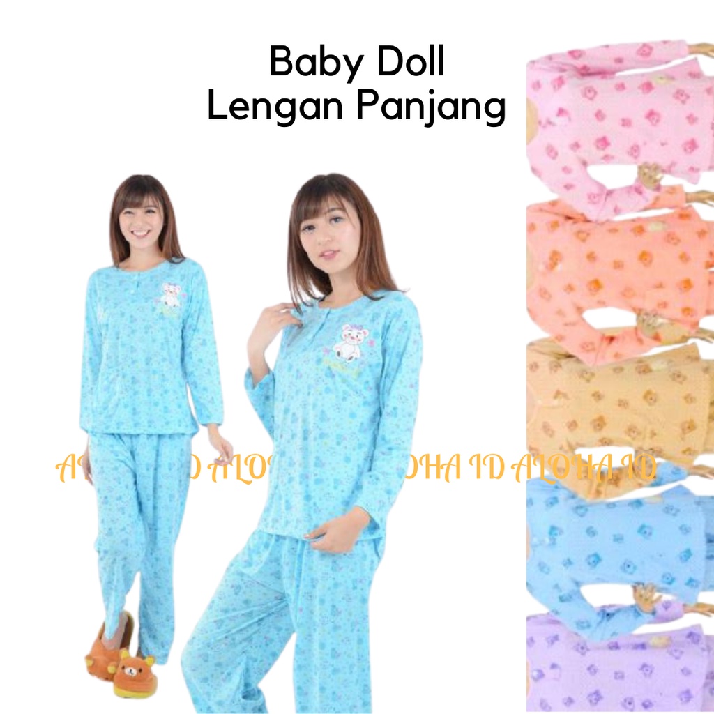 Baby Doll Lengan Panjang /babydoll PP dewasa/babydoll remaja PP/baby Doll