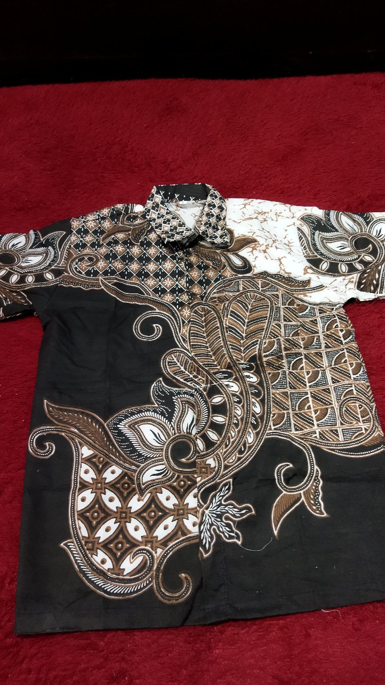 Bswart Batik Hrb026 Kenongo Hem Pendek Padi Pekalongan M L Xl Batik Pria Murah Modern Grosir Eltobeb