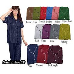 BESS - Piyama CP / Stelan Baju Tidur Murah / Piyama CP SATIN EMBOSS