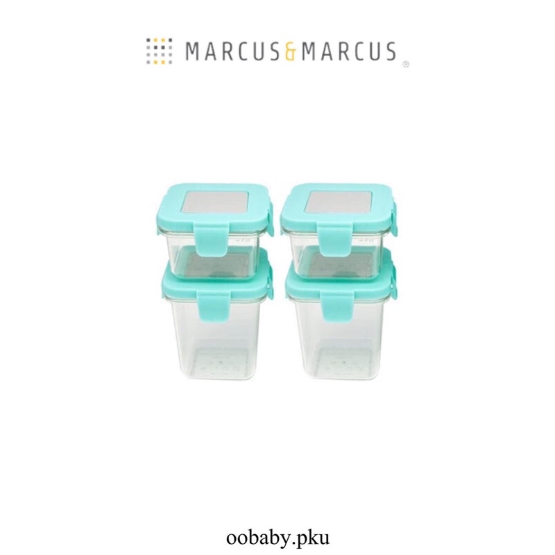 Marcus&amp;Marcus Tritan air tight container 120ml x 2 + 240ml x 2