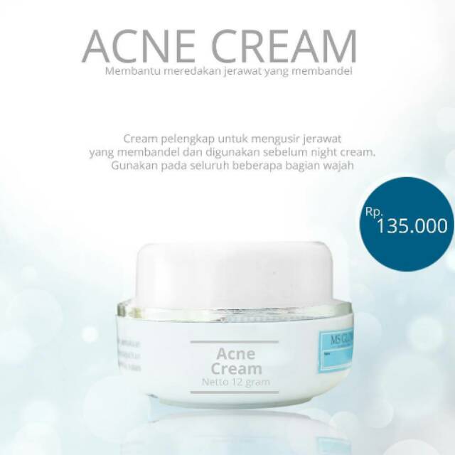 Acne Cream Premium Aesthetic Clinic MS glow Cantik skincare Original / Krim Premium Klinik