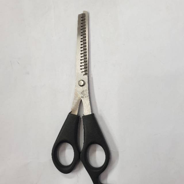 GUNTING RAMBUT SASAK BABAT BAGUS  STYLISH STEEL SCISSORS DAN PISAU CUKUR 2IN1MURAH ZIG ZAG