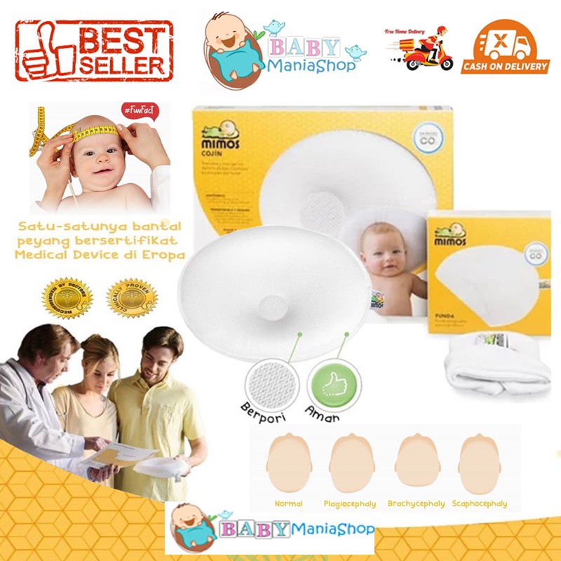 Bantal Mimos Pillow Bantal Peyang Original Sarung Bantal Peyang Bantal Anti Peyang ONLY INDONESIA