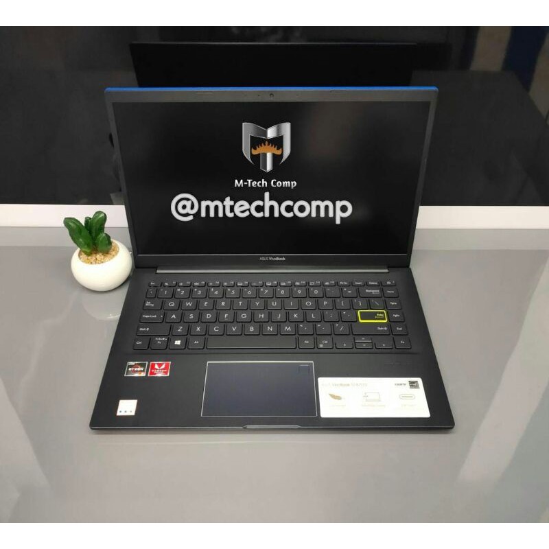 ASUS VIVOBOOK M413DA/AMD RYZEN 5-3500U/RAM 8GB DDR4/SSD 512GB/LYAR 14"FHD/KEY BACKLIGHT/OS10+OHS2019