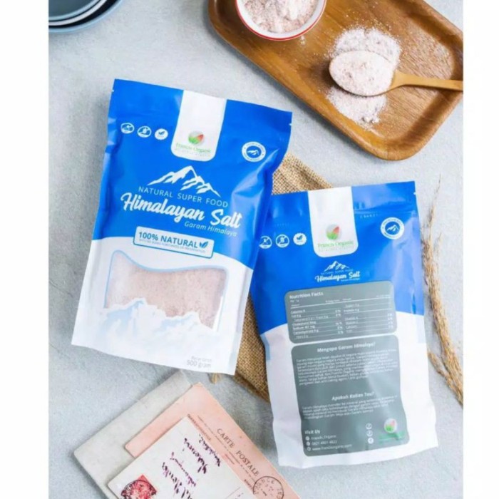 

READY - ZJ 10.10 FRANCIS ORGANIC HIMALAYAN SALT 500GR GARAM HIMALAYA 100 NATUR