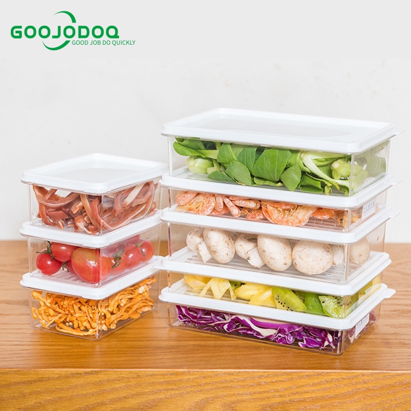 GOOJODOQ Food Container Kulkas Set Storage Kontainer Box Plastik Makanan Susu Bubuk Bayi