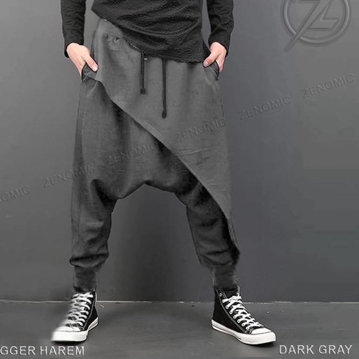 Terbaru.. Celana Jogger Harem Pants Hip Hop Etnik Korean Style Zenomic Hypebeast Pria Distro Keren H