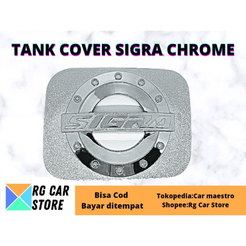 TANK COVER DAIHATSU SIGRA WARNA CHROME ORIGINAL