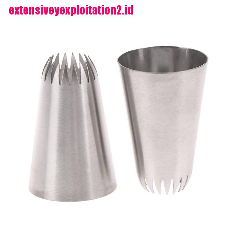 &lt; E2id &amp; &gt; D66 Kacamata Baca Dengan Lensa Berwarna #18 Pcs Spuit Piping Icing Bentuk Bintang Bahan Stainless Steel Untuk Dekorasi Kue