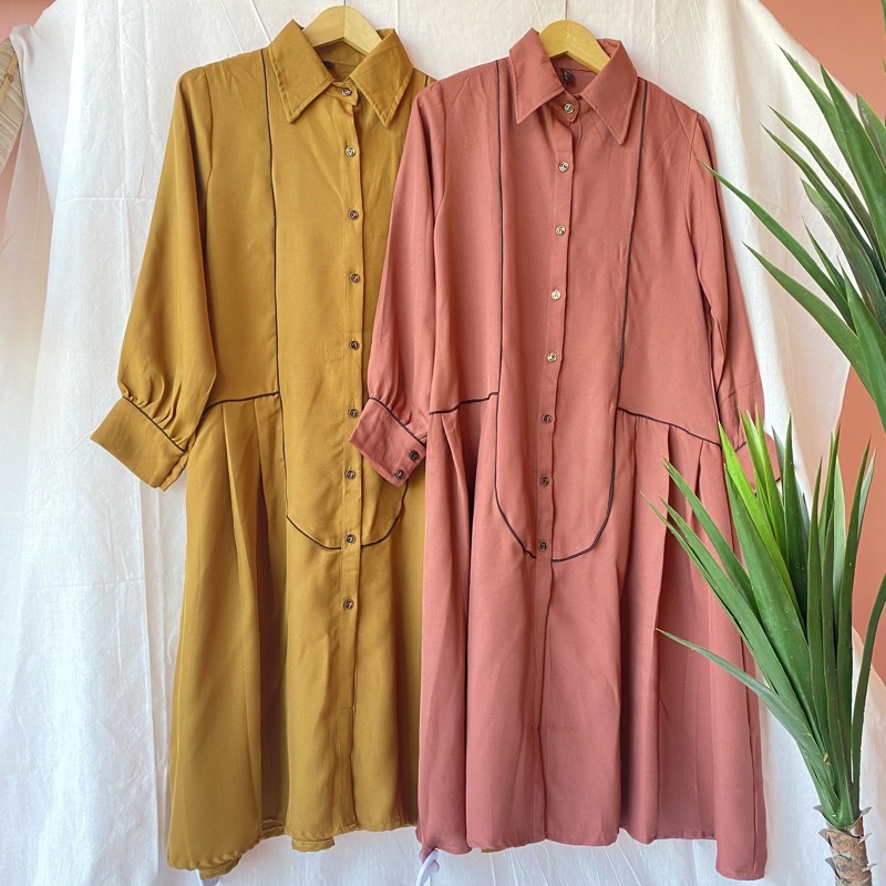 VERONIKA / TUNIK WANITA / DRESS TUNIK / TUNIK CANTIK / BAJU ATASAN WANITA PANJANG / BAJU WANITA