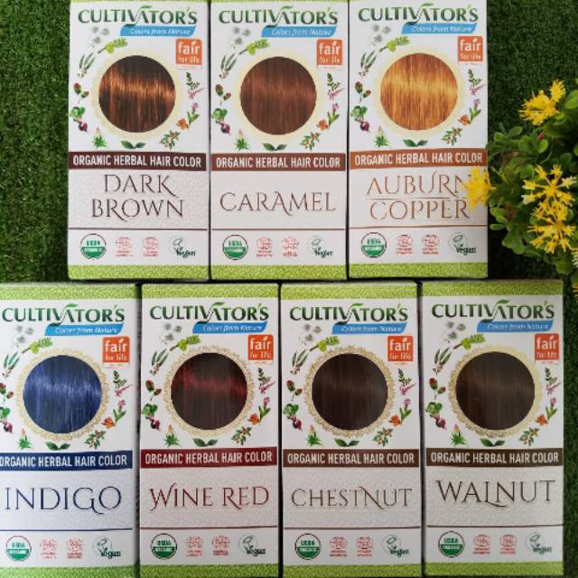 Jual Cultivators Organic Herbal Hair Color Cat Rambut | Shopee Indonesia