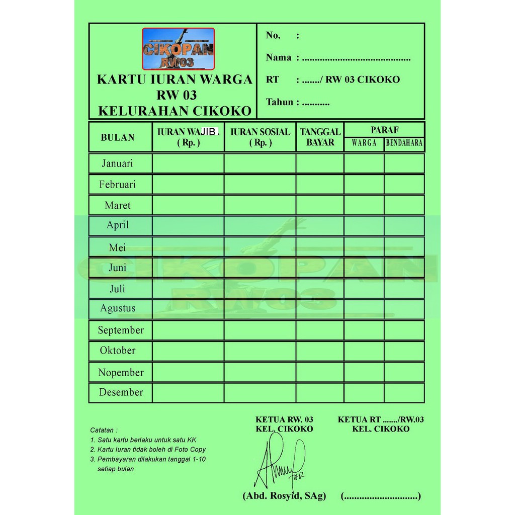 Jual Print Karton Manila Tebal Folio Kartu Spp Kartu Iuran Kartu Konsul Indonesiashopee Indonesia 2555