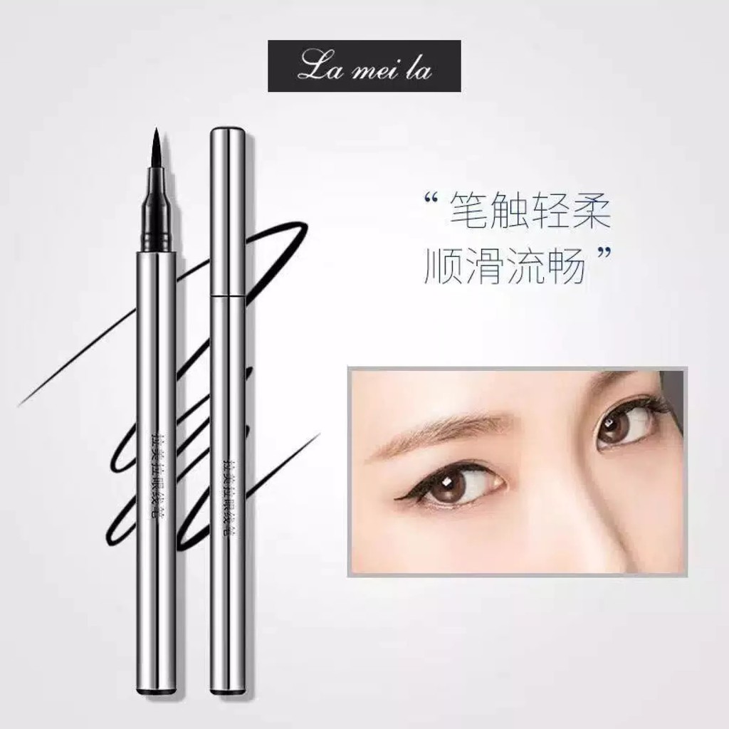 Lameila Eyeliner Anti Air &amp; Keringat Warna Gold / Silver cjr 1023