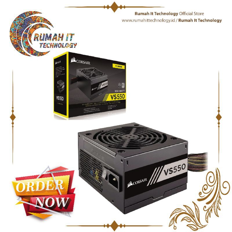 PSU CORSAIR VS550 550WATT (80 PLUS)