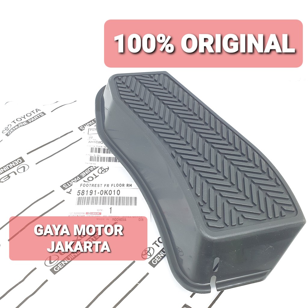 TEMPAT TATAKAN SENDERAN KAKI FOOT REST MATIC INNOVA-FORTUNER-HILUX ORI