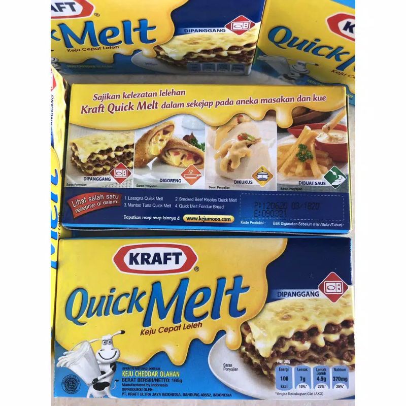 

KRAFT QUICK MELT 165 gram / MILKY SOFT / KEJU LELEH LEMBUT / FILLING ROTI