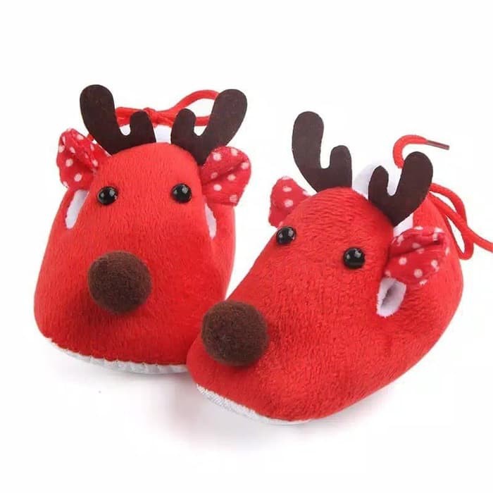 Promo Sepatu Bayi Laki-Laki Perempuan Prewalker Shoes Natal Rusa Terbaru