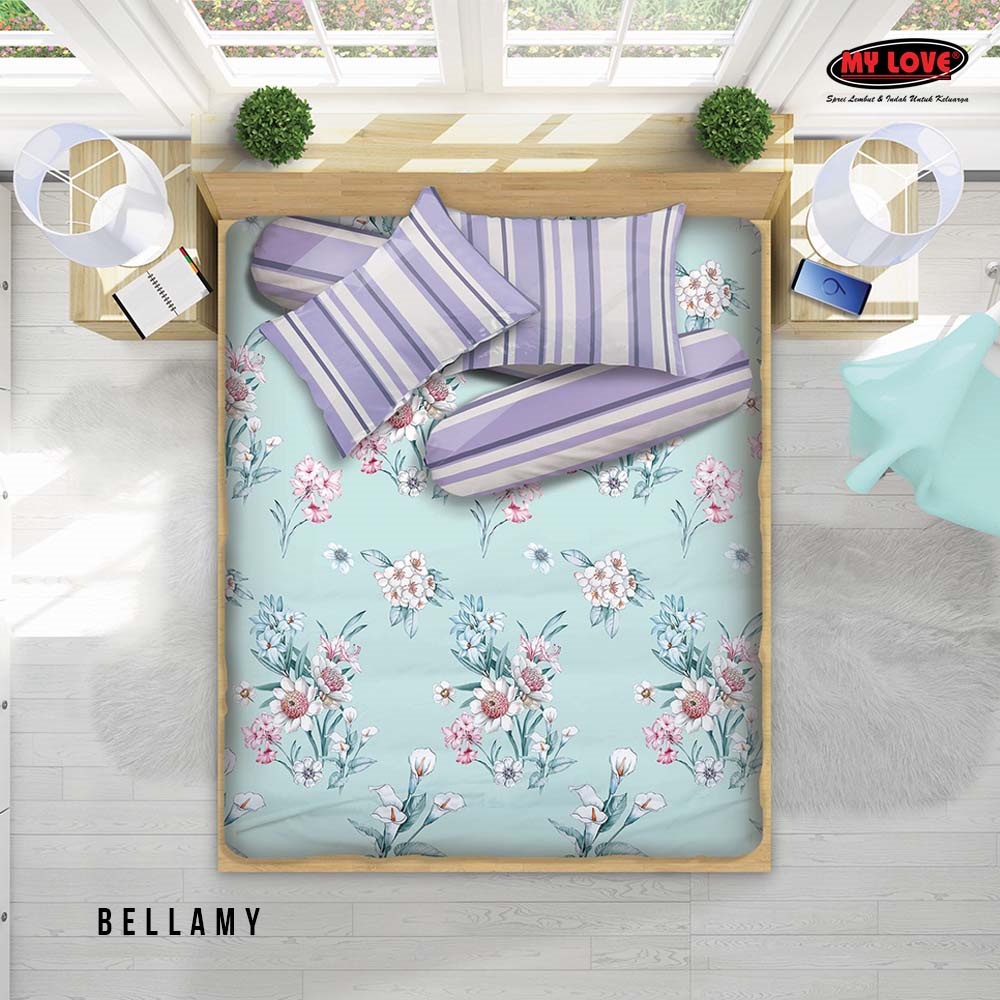 ALL NEW MY LOVE Sprei Queen Fitted 160x200 Bellamy