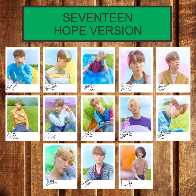 SIGNED KPOP POLAROID SEVENTEEN AN ODE ALBUM