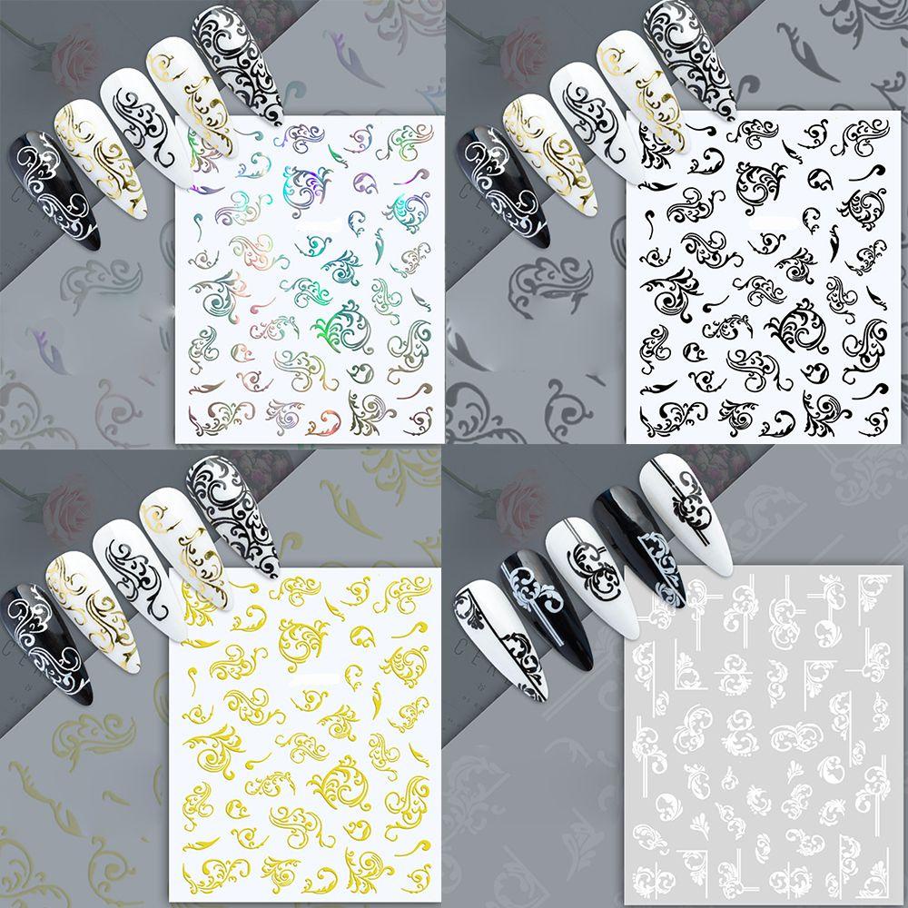 Preva 1lembar Stiker Nail Art Perlengkapan Kuku Perekat Diri Manicure Decor Nail Perhiasan Aksesoris