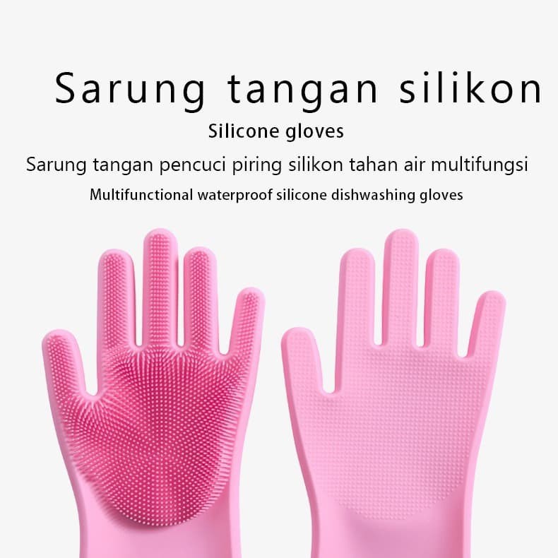 Sarung Tangan Cuci Piring Silikon cover hand serbaguna